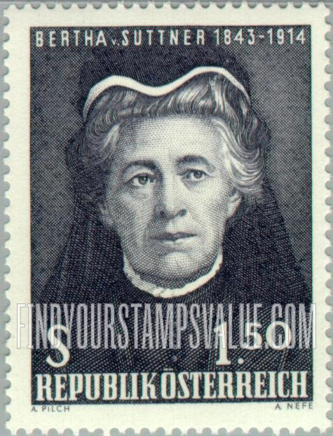 FindYourStampsValue: Portraits: Bertha von Suttner