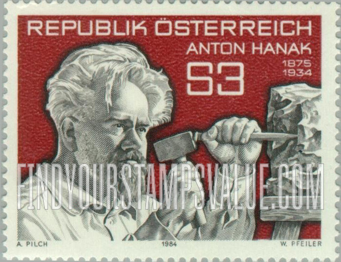 FindYourStampsValue: Anton Hanak (1875-1934), Sculptor