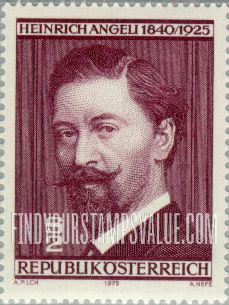 FindYourStampsValue: Heinrich Angeli (1840-1925), Painter