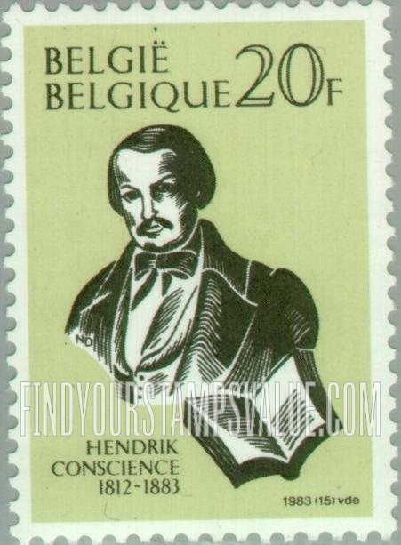 FindYourStampsValue: Hendrik Conscience (1812-1883), Novelist