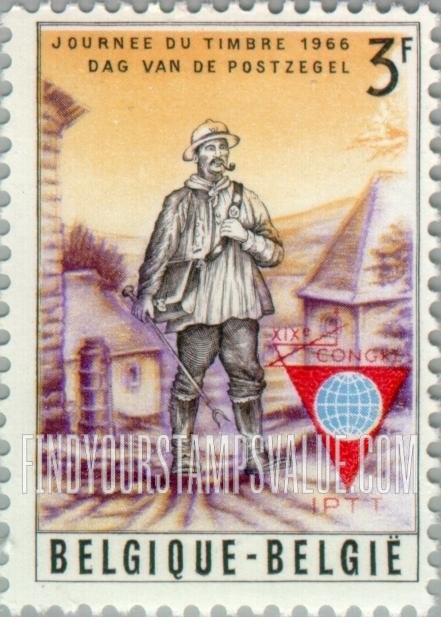 FindYourStampsValue: Rural Mailman, 19th Century