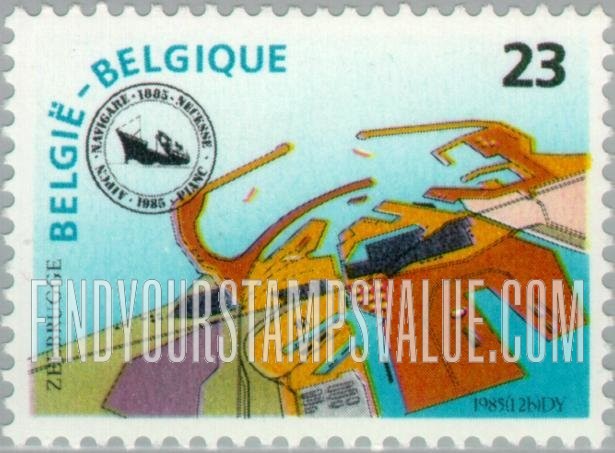 FindYourStampsValue: 26th Navigation Congress, Brussels: Zeebruge Harbor