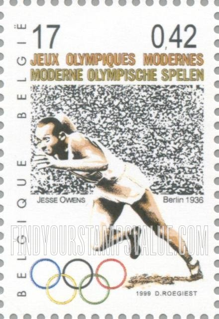 FindYourStampsValue: The 20th Century: Jesse Owens, Modern Olympic Games