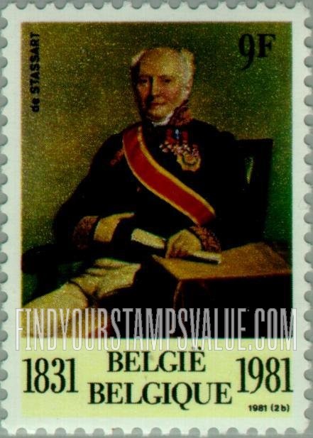 FindYourStampsValue: Baron de Stassart, by F.J. Navez