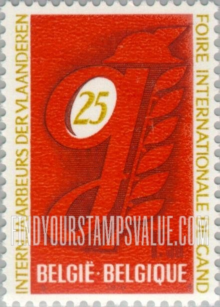 FindYourStampsValue: 25th International Fair at Ghent, September: Fair emblem