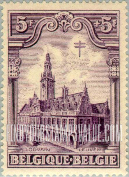 FindYourStampsValue: Semi-Postal: Louvain Library