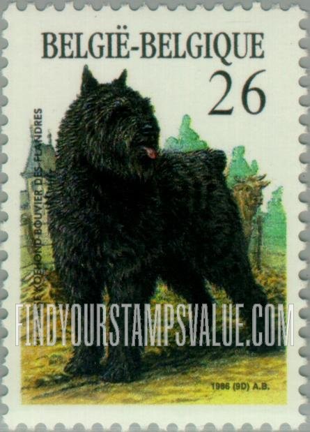 FindYourStampsValue: Dogs: Flemish cattle dog