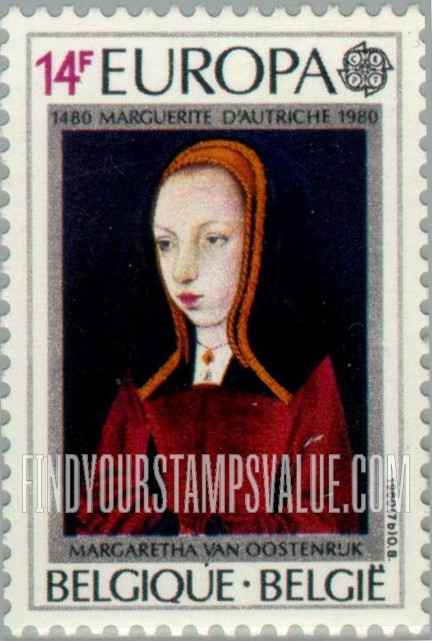 FindYourStampsValue: Europa: Margaret of Austria (1480-1530)
