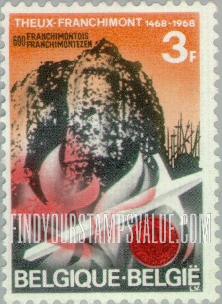FindYourStampsValue: Historic Sites: Theux-Franchimont fortress, sword and seal