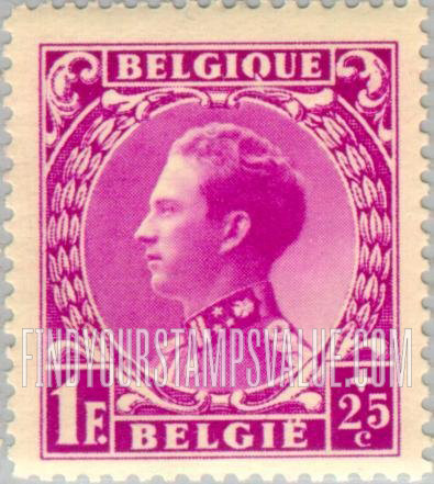 FindYourStampsValue: Semi-Postal: King Leopold III