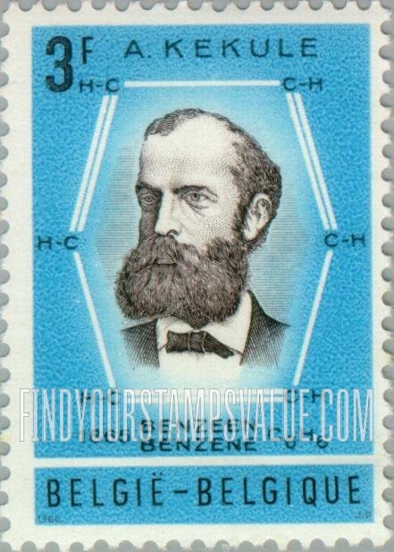 FindYourStampsValue: August Kekulé, Benzene Ring