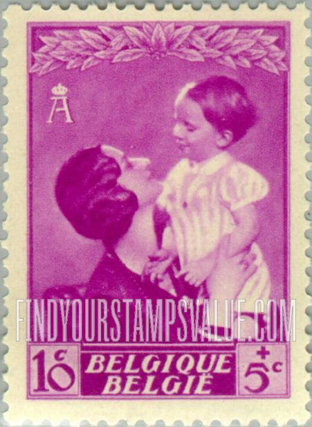 FindYourStampsValue: Semi-Postal: Queen Astrid and Prince Baudouin