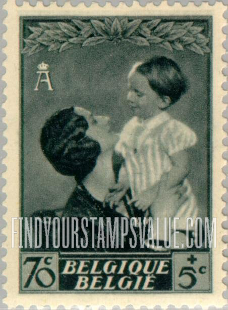 FindYourStampsValue: Semi-Postal: Queen Astrid and Prince Baudouin
