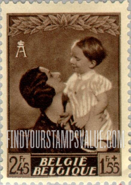FindYourStampsValue: Semi-Postal: Queen Astrid and Prince Baudouin