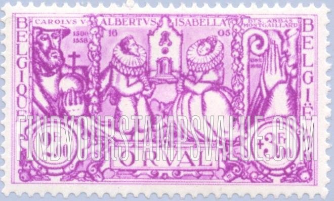 FindYourStampsValue: Semi-Postal: Restoration of Abbey in XVI and XVII Centuries