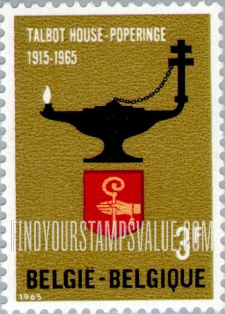 FindYourStampsValue: TOC H Lamp and Arms of Poperinge