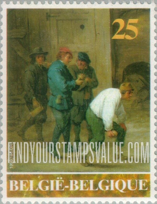 FindYourStampsValue: Paintings by David Teniers (1610-1690): Bowlers