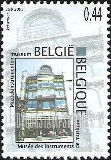 FindYourStampsValue: Buildings in Belgium and Singapore: Museum of Musical Instruments, Brussels