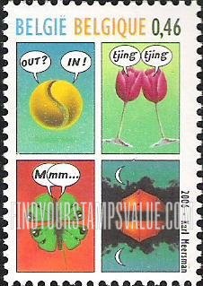 FindYourStampsValue: Belgica 2006 International Philatelic Exhibition, Brussels: Vignettes with speech balloons