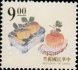 FindYourStampsValue: Ancient Chinese Engraving: Various pictures of fruit - 中国古代版画: 各种水果图片