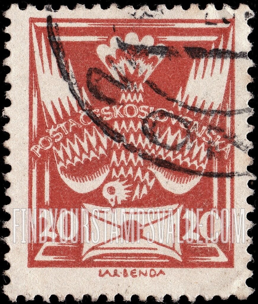 FindYourStampsValue: Carrier Pigeon with Letter