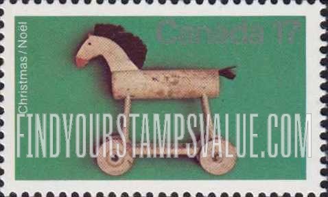 FindYourStampsValue: Horse, pull toy