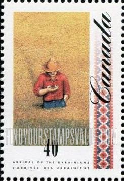 FindYourStampsValue: Arrival of Ukrainians: Growing wheat