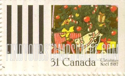 FindYourStampsValue: Christmas: Gifts, Christmas tree