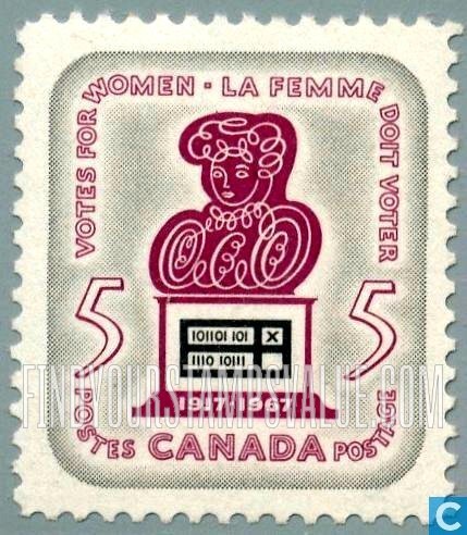 FindYourStampsValue: Symbolic Woman and Ballot