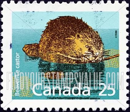 FindYourStampsValue: Mammals: Beaver