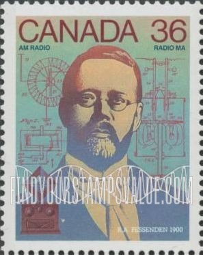 FindYourStampsValue: Reginald Aubrey Fessenden (1866-1932), AM radio, 1900