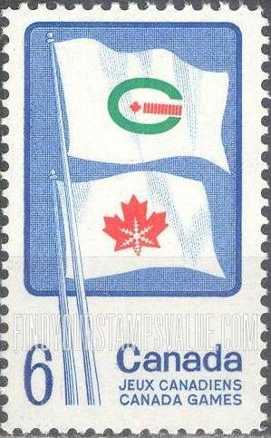 FindYourStampsValue: Flags of Summer and Winter Canada Games
