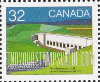FindYourStampsValue: Fort Beausejour, New Brunswick