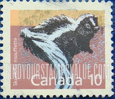 FindYourStampsValue: Mammals: Skunk