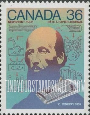 FindYourStampsValue: Charles Fenerty, newsprint, 1838