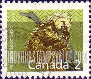 FindYourStampsValue: Mammals: Prickly porcupine