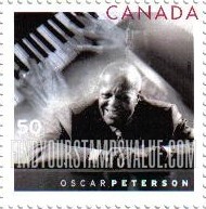 FindYourStampsValue: Oscar Peterson, Pianist, 80th Birthday