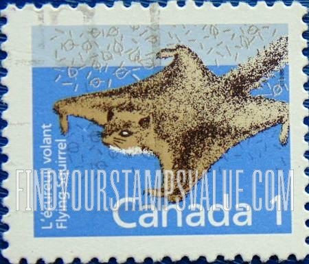 FindYourStampsValue: Mammals: Flying Squirrel