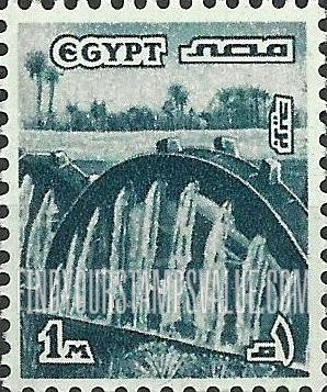FindYourStampsValue: Water wheels, Fayum - عجلات المياه، الفيوم