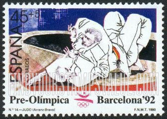 FindYourStampsValue: Semi-Postal: 1992 Summer Olympics, Barcelona, Judo