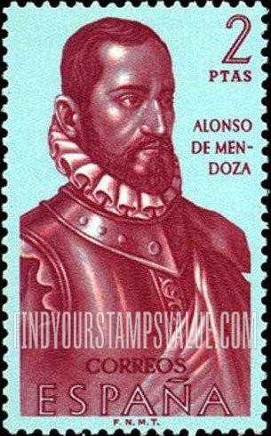 FindYourStampsValue: Builders of the New World: Alonso de Mendoza