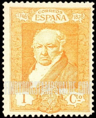FindYourStampsValue: Francisco de Goya at Age 80 (“1746 1828”)