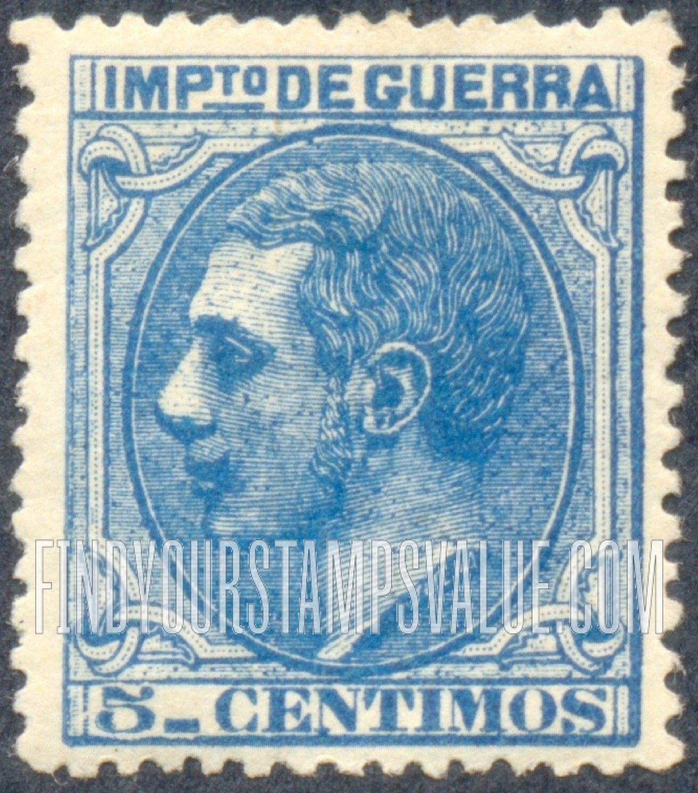 FindYourStampsValue: War Tax: King Alfonso XII