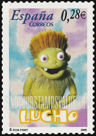 FindYourStampsValue: Los Lunnis children’s television show: Lucho
