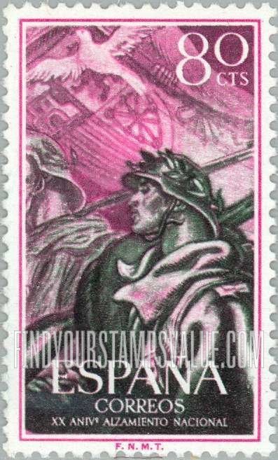 FindYourStampsValue: Marching Soldiers and Dove