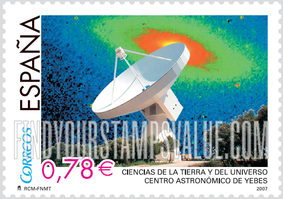 FindYourStampsValue: Earth and Space Sciences: Yebes Astronomical Center radio telescope
