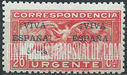 FindYourStampsValue: Revolutionary Overprints, Nationalist (Revolutionary) Forces, Special Delivery