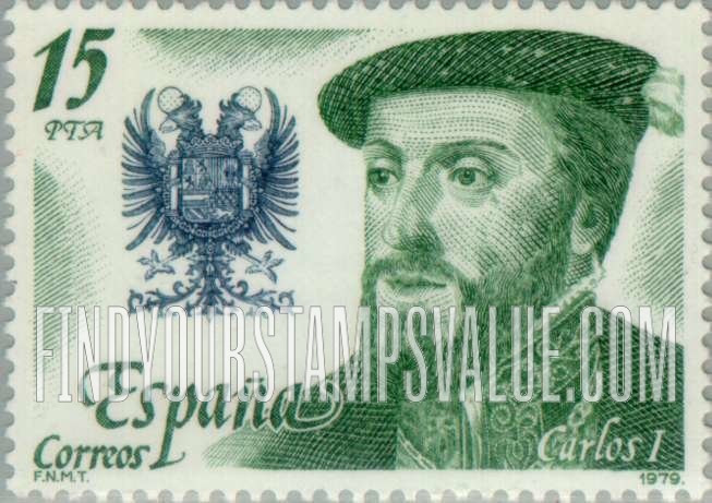 FindYourStampsValue: Carlos I, Coat of Arms