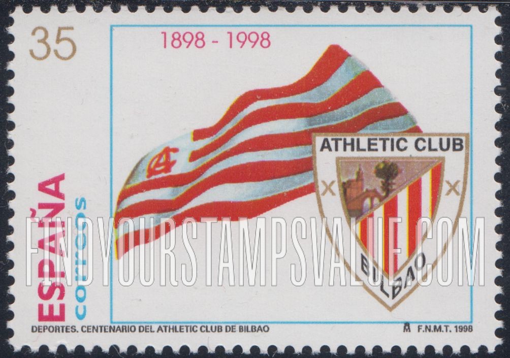 FindYourStampsValue: Bilbao Athletic Club, Centenary