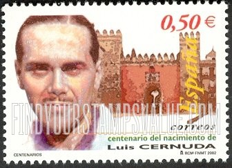 FindYourStampsValue: Luis Cernuda (1902-63), Poet